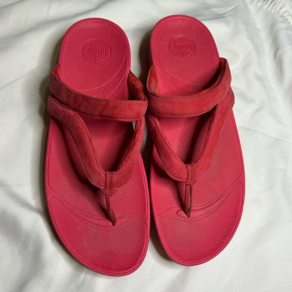 FitFlop Women's Red Sandals size 10